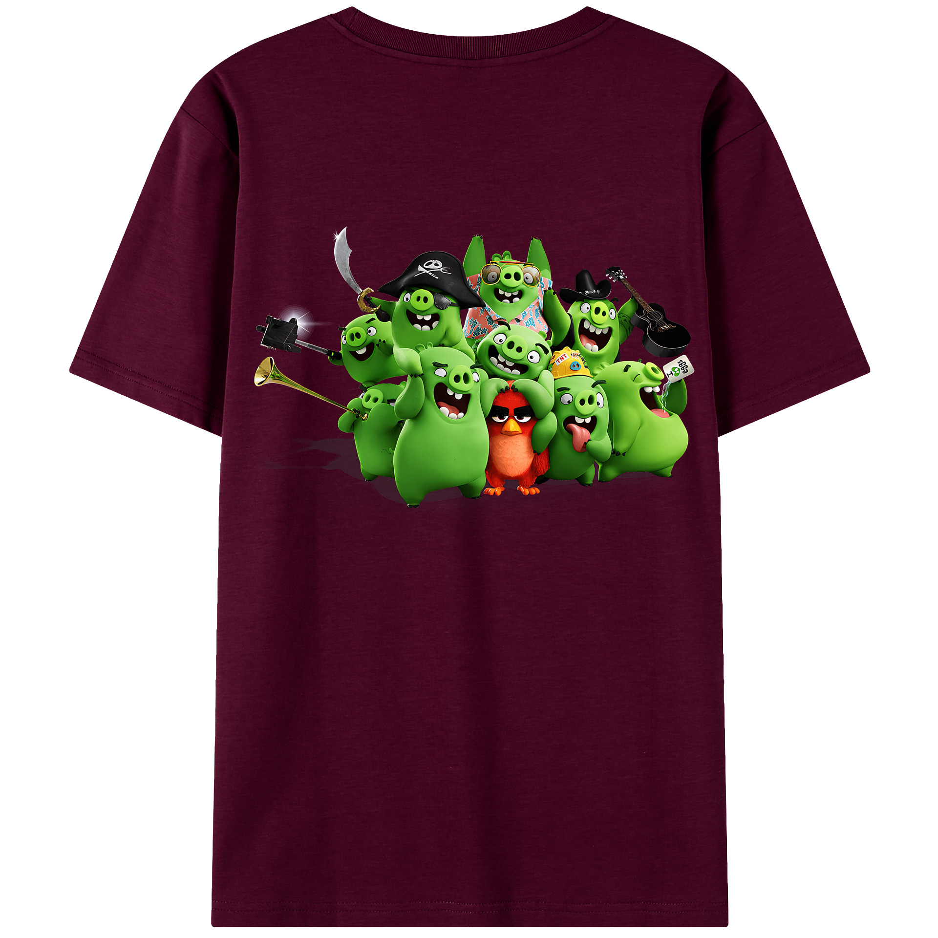 （画像用） Angry Birds アングリーバード レディース半袖Tシャツ(バックプリント)